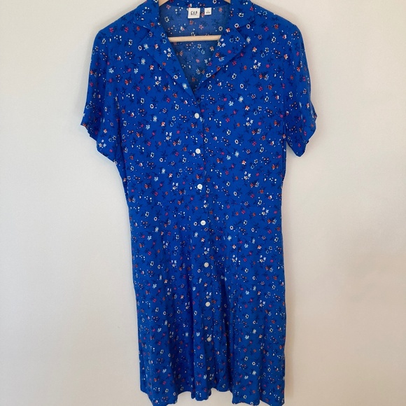 Collared short-sleeved dress Gap size 8 - Picture 1 of 4